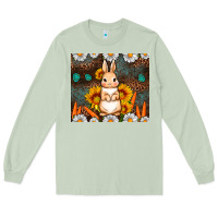 Matcha Rabbit daisy sunflower leopard 20oz tumbler Long Sleeve Tee - Neo Western