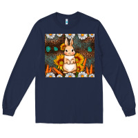 Navy Rabbit daisy sunflower leopard 20oz tumbler Long Sleeve Tee - Neo Western