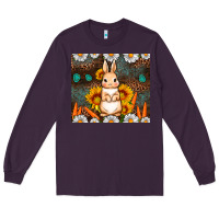 Plum Rabbit daisy sunflower leopard 20oz tumbler Long Sleeve Tee - Neo Western