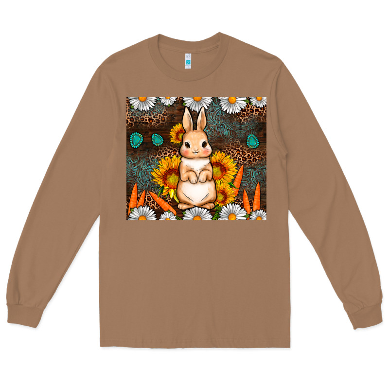 Rabbit Daisy Sunflower Leopard 20oz Tumbler Long Sleeve Tee by Neo Western | Teevron