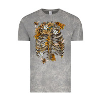Cloud Rock Flower rib cage bees Vintage Tee - RanaPortraitStore