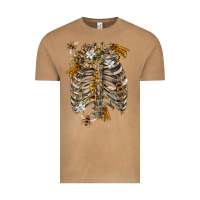 Vintage Camel Flower rib cage bees Vintage Tee - RanaPortraitStore