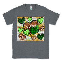 Charcoal Heather St. Patrick's Day hearts tumbler Classic Tee - Neo Western