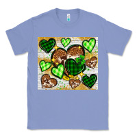 Colony Blue St. Patrick's Day hearts tumbler Classic Tee - Neo Western