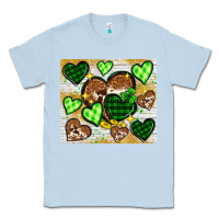 Dusty Blue St. Patrick's Day hearts tumbler Classic Tee - Neo Western