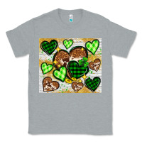 Heather Grey St. Patrick's Day hearts tumbler Classic Tee - Neo Western