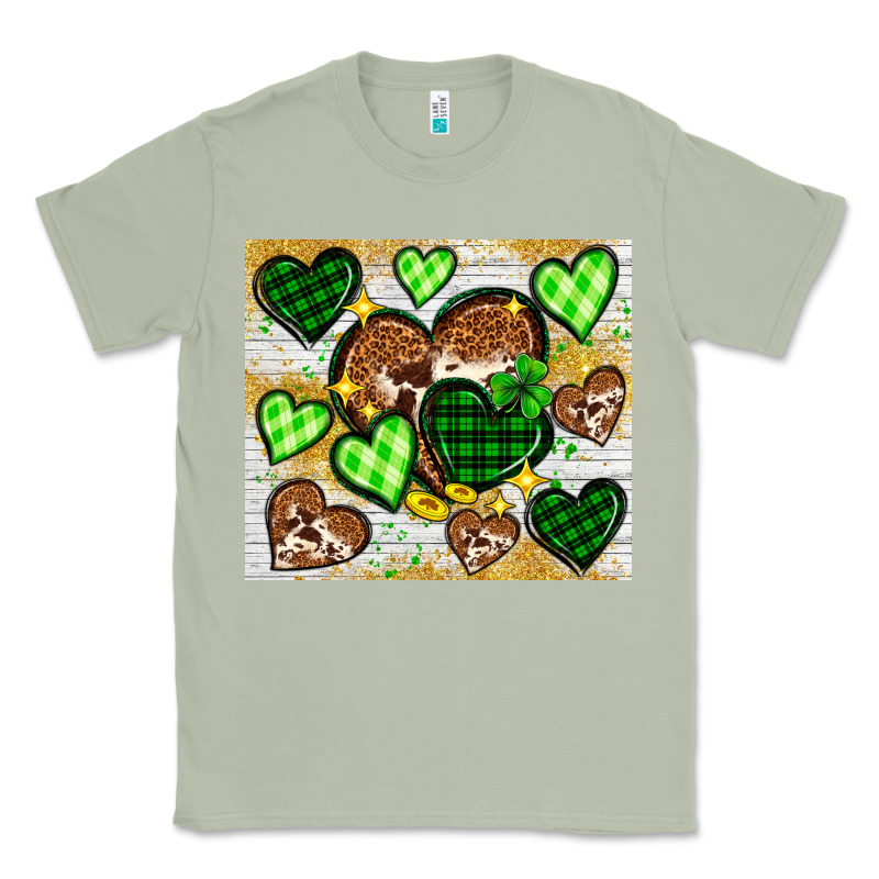 St. Patrick's Day Hearts Tumbler Classic Tee by Neo Western | Teevron