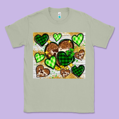 St. Patrick's Day Hearts Tumbler Classic Tee Designed By Neo Western