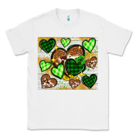 White St. Patrick's Day hearts tumbler Classic Tee - Neo Western