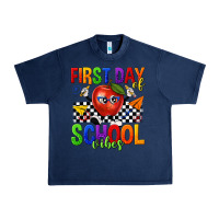 Navy first day of school vibes Urban Heavy Tee - texasbilliewilder