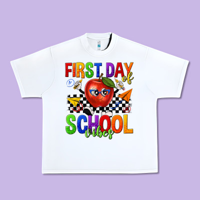 First Day Of School Vibes Urban Heavy Tee Designed By Texasbilliewilder