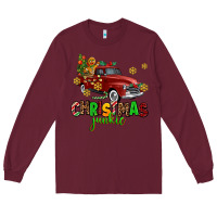 Burgundy christmas junkie Long Sleeve Tee - AdoDesignShop