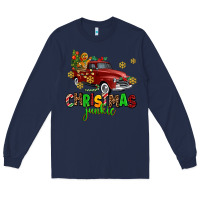 Navy christmas junkie Long Sleeve Tee - AdoDesignShop