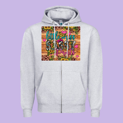 Little Miss Sassy Pants Zipper Hoodie Designed By Jahusdesignshop