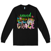 Black Saved by his grace Long Sleeve Tee - Neo Western