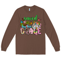 Chestnut Saved by his grace Long Sleeve Tee - Neo Western