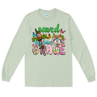Matcha Saved by his grace Long Sleeve Tee - Neo Western