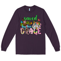 Plum Saved by his grace Long Sleeve Tee - Neo Western