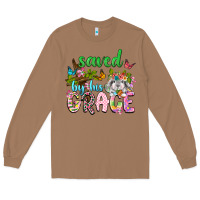 Toasted Coconut Saved by his grace Long Sleeve Tee - Neo Western