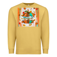 Antique Gold blessed pumpkin Premium Sweatshirt - NancyCooperArtShop
