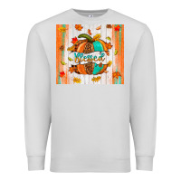 Dove Grey blessed pumpkin Premium Sweatshirt - NancyCooperArtShop