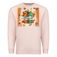 Pale Pink blessed pumpkin Premium Sweatshirt - NancyCooperArtShop