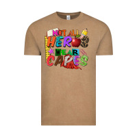 Vintage Coffee not all heros wear capes Vintage Tee - Zillion Design Studio