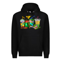 Black teacher coffee cups Premium Hoodie - NancyCooperArtShop