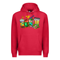 Cardinal teacher coffee cups Premium Hoodie - NancyCooperArtShop