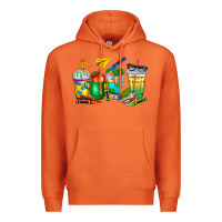 Carrot teacher coffee cups Premium Hoodie - NancyCooperArtShop