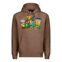 Chestnut teacher coffee cups Premium Hoodie - NancyCooperArtShop