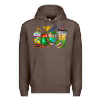 Coffee teacher coffee cups Premium Hoodie - NancyCooperArtShop