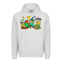 Dove Grey teacher coffee cups Premium Hoodie - NancyCooperArtShop