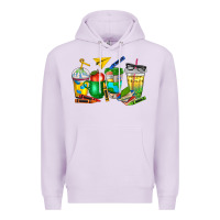 Lilac teacher coffee cups Premium Hoodie - NancyCooperArtShop