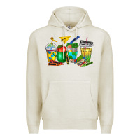Oatmeal Heather teacher coffee cups Premium Hoodie - NancyCooperArtShop