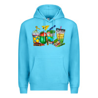 Ocean Blue teacher coffee cups Premium Hoodie - NancyCooperArtShop