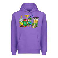 Purple teacher coffee cups Premium Hoodie - NancyCooperArtShop