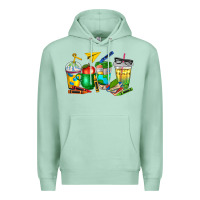 Seafoam teacher coffee cups Premium Hoodie - NancyCooperArtShop