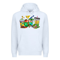 White teacher coffee cups Premium Hoodie - NancyCooperArtShop