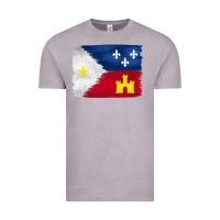 Vintage Zinc louisiana flag background Vintage Tee - BarkalooDesign