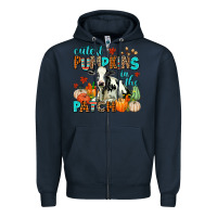 Navy cutest pupkins in the patch Zipper Hoodie - AdoDesignShop