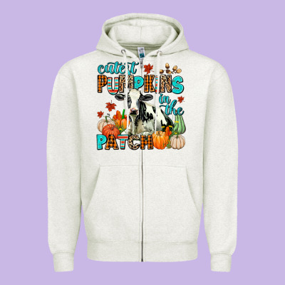 Cutest Pupkins In The Patch Zipper Hoodie Designed By Adodesignshop