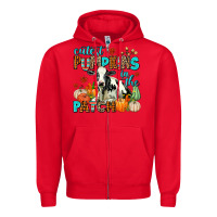 Red cutest pupkins in the patch Zipper Hoodie - AdoDesignShop