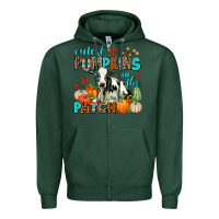 Sports Green cutest pupkins in the patch Zipper Hoodie - AdoDesignShop