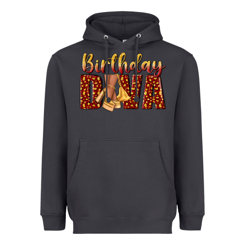 Birthday Diva Heavyweight Hoodie by NancyCooperArtShop | Teevron