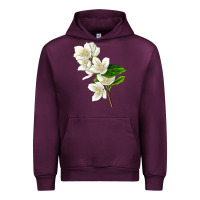 Mauve Wine Mock Oranges Urban Hoodie - LillyAllenDesigns