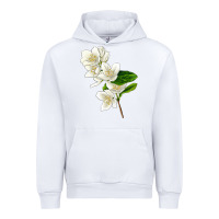 White Mock Oranges Urban Hoodie - LillyAllenDesigns