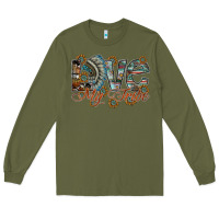 Army Green love my tribe Long Sleeve Tee - SublimationCraftShop