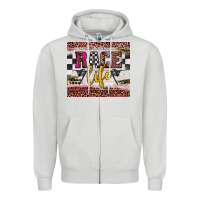Dove Grey race life Zipper Hoodie - JahusDesignShop