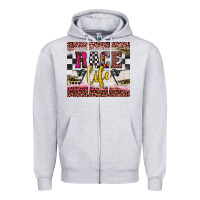 Heather Grey race life Zipper Hoodie - JahusDesignShop